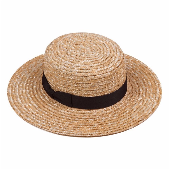 Lack of Color Accessories - Lack of Color Spencer Boater Straw Hat 59cm